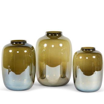 Bulb vase Olive Luster Medium