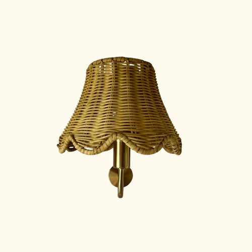 Poppy Wandlamp Rotan Wave - Oplaadbaar