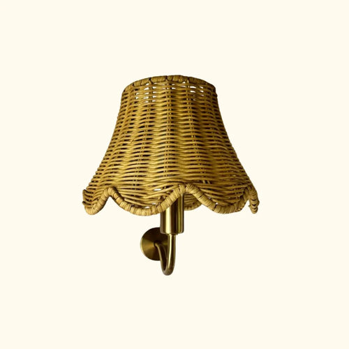 Poppy Wandlamp Rotan Wave - Oplaadbaar