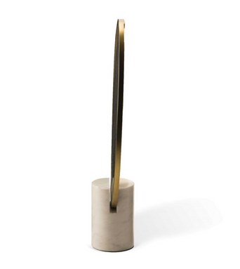 Spiegel Oval Marble White - Pols Potten