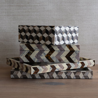 Dienblad Zig Zag - Beige