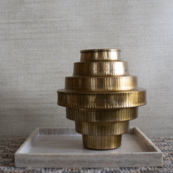 Stair Vase aluminium - Brass