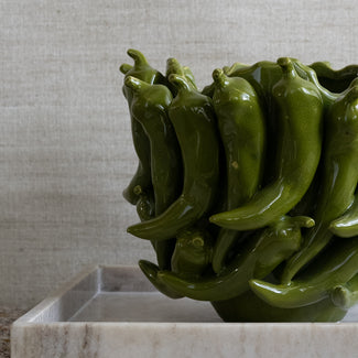 Vaas Pepper - Keramiek - Groen