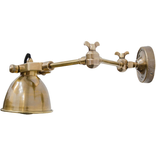 Wandlamp Maxim Swing Antique Brass