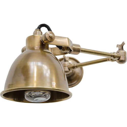 Wandlamp Maxim Swing Antique Brass