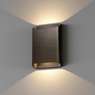 Wandlamp DIAZ-L Dim-To-Warm Donker Antiek Brons