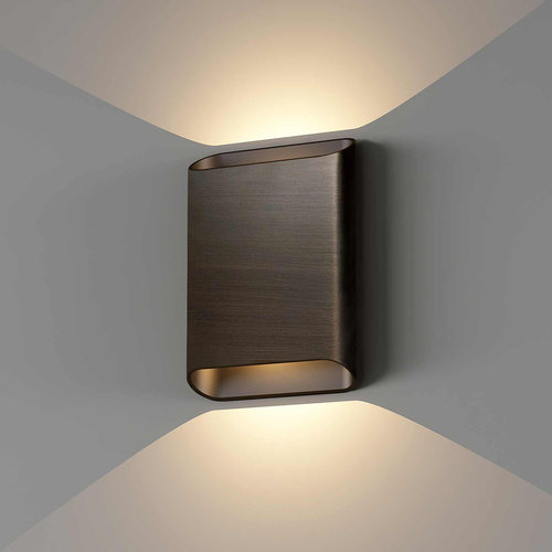 Wandlamp DIAZ-L Dim-To-Warm - Donker Antiek Brons
