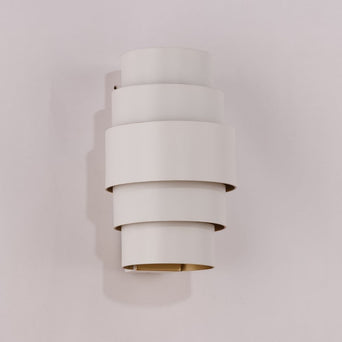 Wandlamp Rolls Wit/Goud