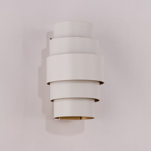 Wandlamp Rolls - Wit/Goud