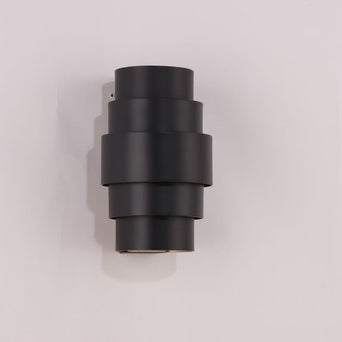 Wandlamp Rolls Zwart/Goud