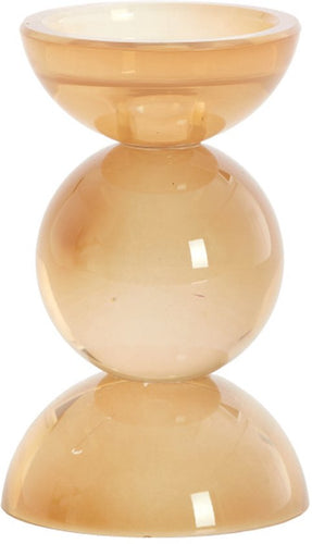 Kaarsenhouder Itinga Glass Bubble S - Milky Amber