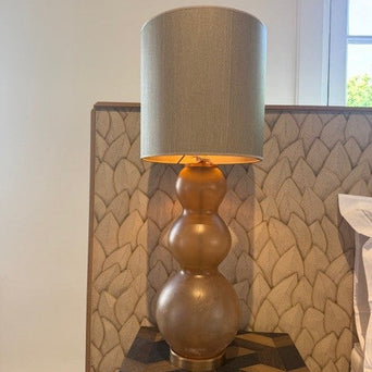 Tafellamp Amber met lampenkap Soie