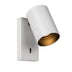 Wandlamp Nuo Wit met zwart