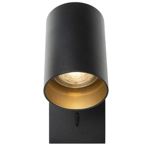 Wandlamp Nuo Zwart met goud