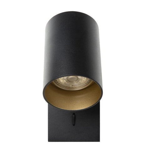 Wandlamp Nuo Zwart met goud