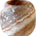 Waxinelichthouder Alabaster - Brown - Small