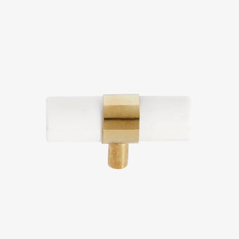 Hook white bone/brass - Small