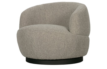 Woolly draaifauteuil Bouclé naturel