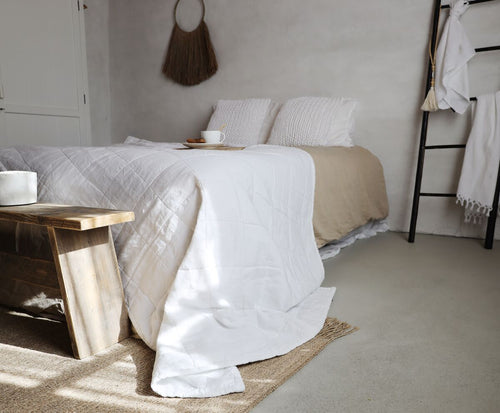 Plaid - White - Nice - Homelinen - Valk at Home 2 